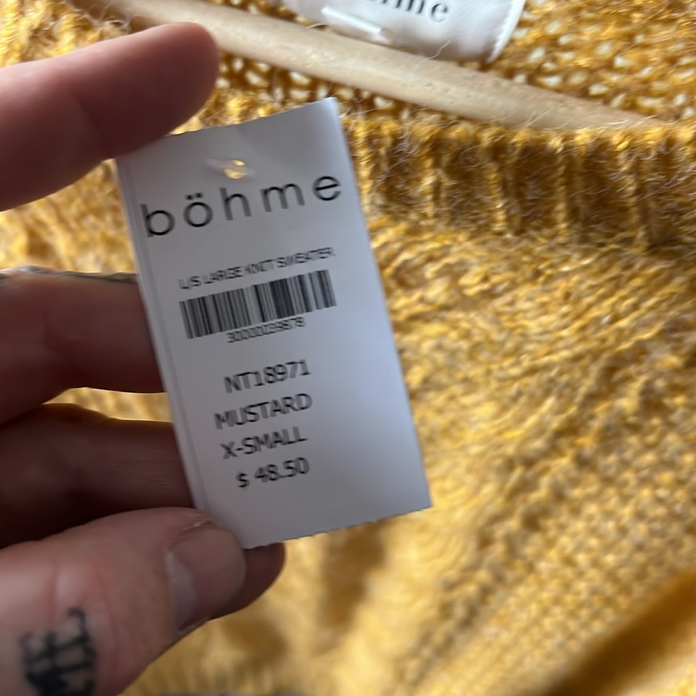 NWT Bohme Knit Sweater XS - Picture 4 of 5